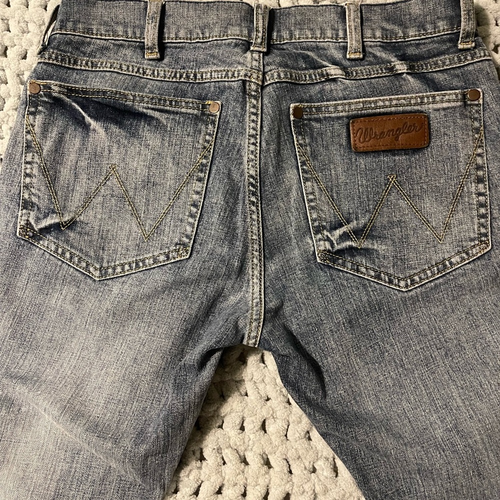 Wrangler Men's Stonewashed Denim Jeans 29x36